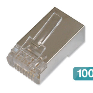 Mod. Plug RJ45 Round CAT6 100x