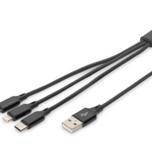 3 in 1 Ladekabel 1m