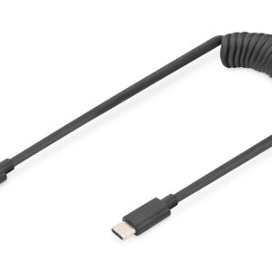 USB C 60W Spiralkabel1m