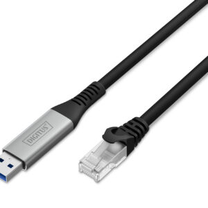 USB-A - RJ45 CAT 6A S/FTP Kabel, 1 Gbit/s, 10m