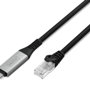 USB-C - RJ45 CAT 6A S/FTP Kabel, 1 Gbit/s, 15m