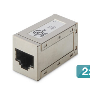 Mod. coupler 1-1 RJ45 Cat6 2x