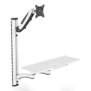 Wand KVM Halter Weiß bis 32"