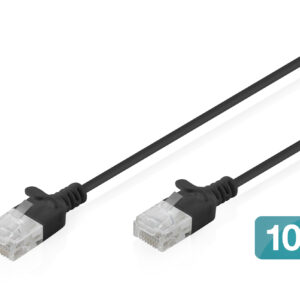 CAT 6 U-UTP Slim Patchkabel, Ku, LSZH