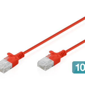 CAT 6 U-UTP Slim Patchkabel, Ku, LSZH