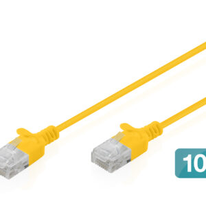 CAT 6 U-UTP Slim Patchkabel, Ku, LSZH