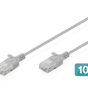 CAT 6 U-UTP Slim Patchkabel, Ku, LSZH