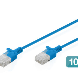 CAT 6 U-UTP Slim Patchkabel, Ku, LSZH