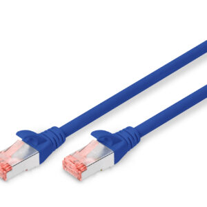 Patchk. Cat.6 S/FTP 0,25m Blau