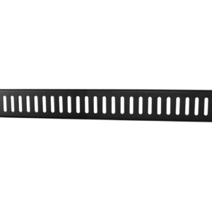 Blindblende 1HE Black Airslot
