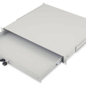 19" Tast.einschub 1HE Grau