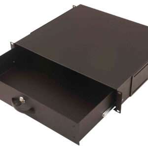 19" Dokumentenlade 2HE Schwarz