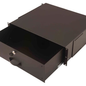 19" Dokumentenlade 3HE Schwarz