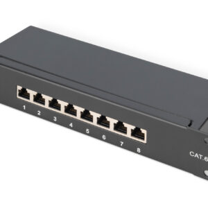 10" CAT.6 Patchpanel, 8xRJ45