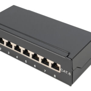 CAT.6 Patchpanel, 8xRJ45 STP