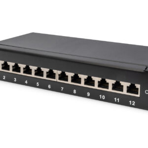 10" CAT.6A Patchpanel,12xRJ45
