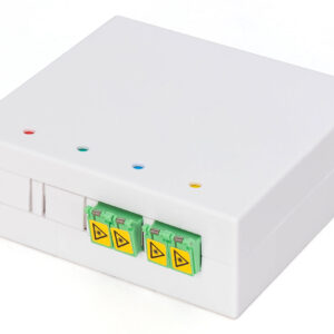 FTTH Gehäuse mit 2x LC (APC) DX Adapter