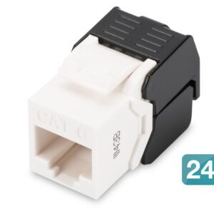 Keyst.Jack CAT.6 RJ45 UTP 24x