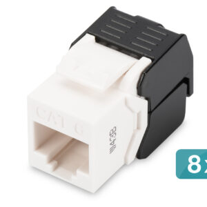 Keyst.Jack CAT.6 RJ45 UTP 8x