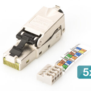 CAT 6A Feldanschlussstecker, STP, 5er Set