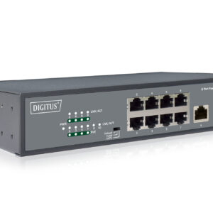 PoE Switch 8x10/100 19"