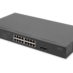 19" PoE Swtich 16xGb 2xSFP