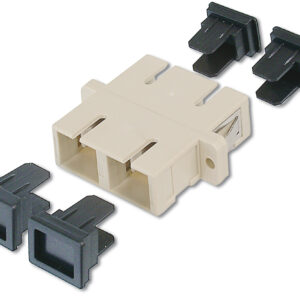 FO coupler, duplex, SC to SC, MM OM2, color grey