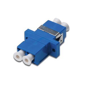 FO coupler, duplex, LC to LC, SM, color blue, OS2