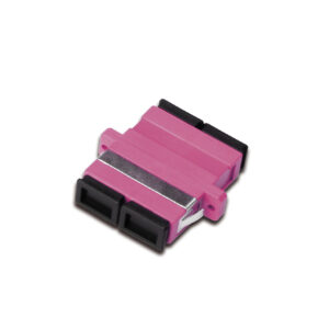 FO coupler, duplex, SC to SC, MM OM4, color violet