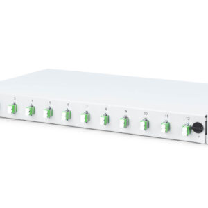 LWL Spleißbox, bestückt, 12x LC DX, OS2, APC