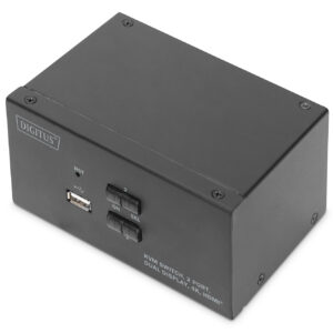 KVM SWITCH 2 Port, 2xHDMI in