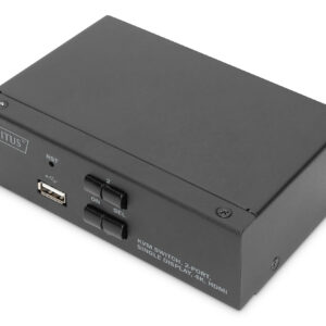 KVM SWITCH 2 Port, 2xHDMI in