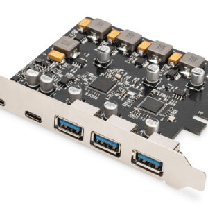 PCIe Karte 2x USB-C + 3x USB A