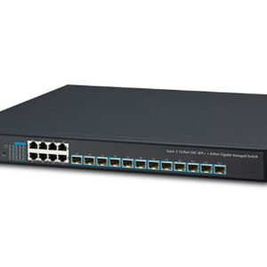 19" Switch, 20 Port, 8xRJ45