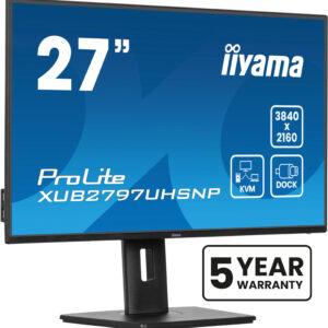27" IPS-panel, 3840x2160 UHD, USB-C Dock