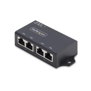StarTech.com 2-Port Gigabit PoE+ Injecto