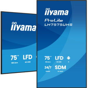 75" 3840x2160, UHD IPS panel, Haze 25%,