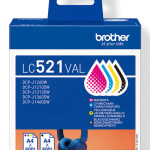 Brother LC521 Value Pack - 4er-Pack - Sc