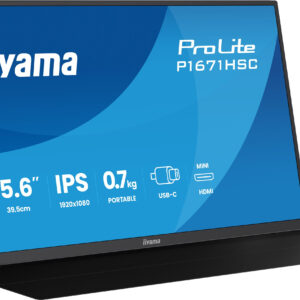 15,6" Portable USB-C monitor, 1920x1080,