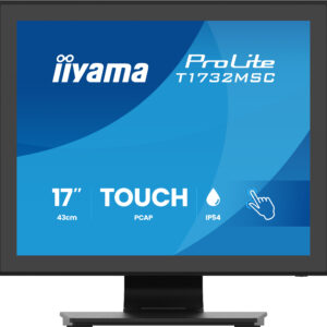 17" PCAP Bezel Free Front, 10P Touch, 12