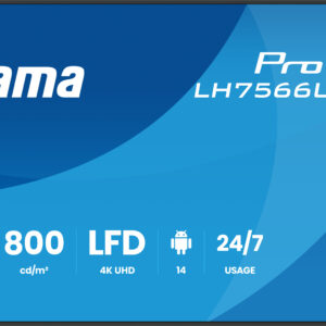75" 3840x2160, 4K UHD VA panel, Haze 25%