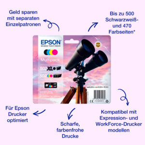 Epson 502 Multipack - 4er-Pack - Schwarz
