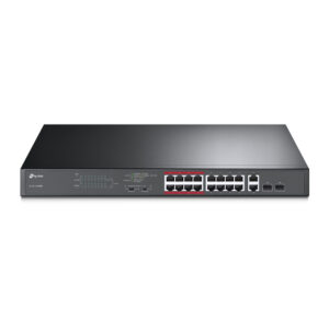 19" PoE Switch 16xFE 2xSFP Co
