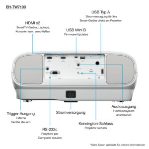 Epson EH-TW7100 - 3-LCD-Projektor - 3D -