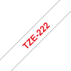 Brother TZe-222 - Rot auf Weiß - Rolle (