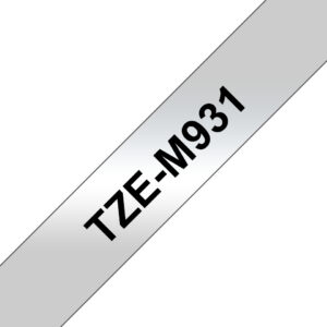 Brother TZe-M931 - Schwarz auf Silber (m