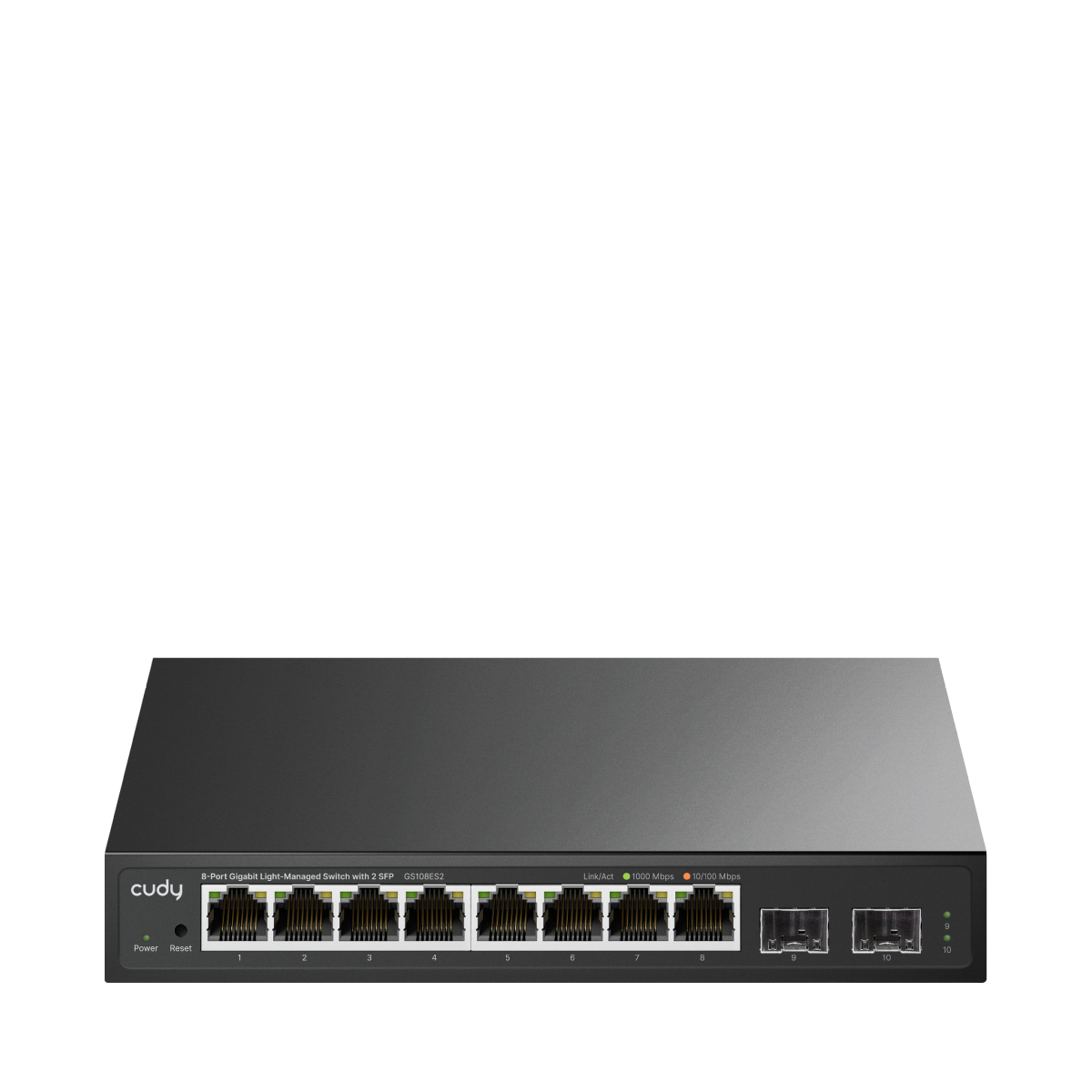 Cudy 8-Port Gigabit Light Managed Switch with 2 SFP, GS108ES2