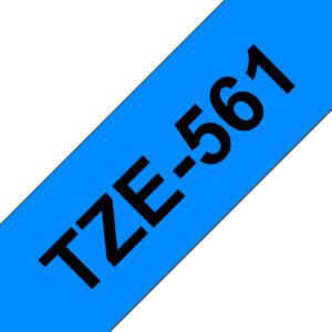 Brother TZe-561 - Schwarz auf Blau - Rol