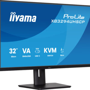 32" VA-panel, 3840x2160 UHD, 15cm Height