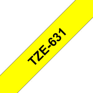 Brother TZe-631 - Selbstklebend - Schwar